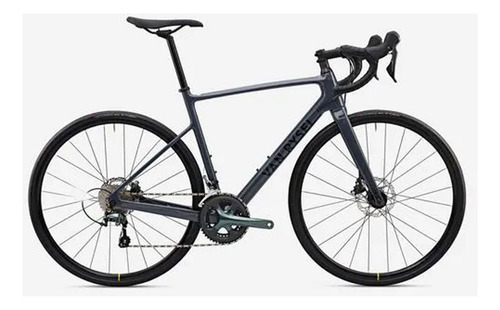 Bicicleta de carretera Ncr Cf Tiagra Van Rysel con cuadro gris carbono, talla G