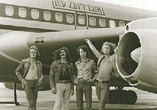 Póster De Tela Gigante De Avión De Led Zeppelin 44  X 30 
