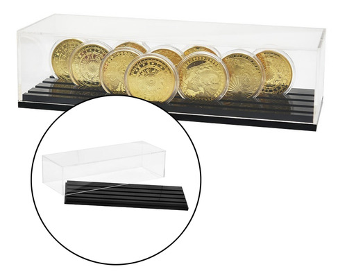 Imagem 5 de 9 de Porta-moedas Comemorativo De Acrílico Com 4 Linhas Para