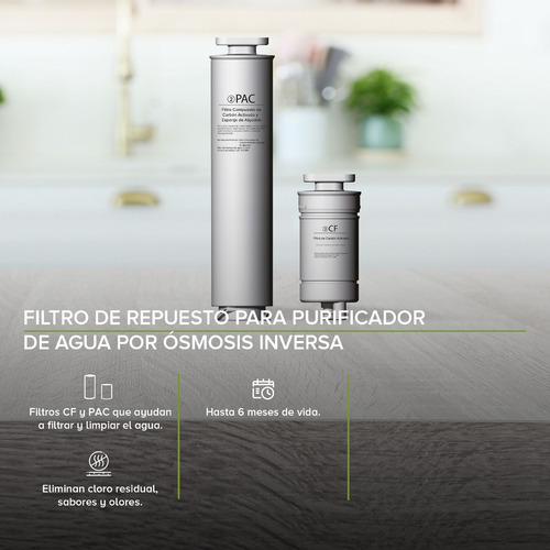 Avera Filtros Para Dispensador De Agua Por Osmosis Inversa Color Blanco