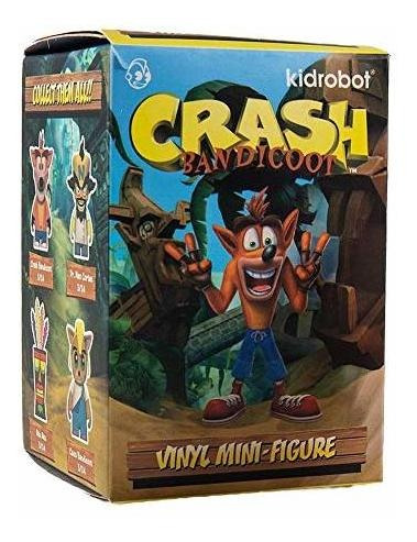 Kidrobot Crash Bandicoot Caja De Vinilo Mini Estor Serie De