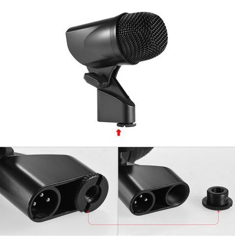 Imagen 7 de 9 de Batería De Instrumento Musical Con Cable Profesional Micrófo