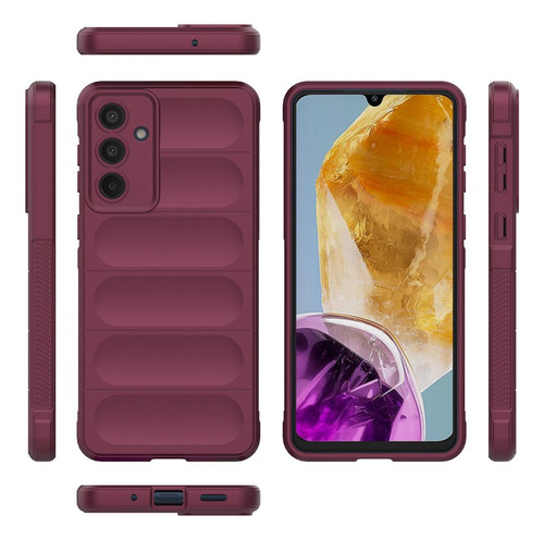 For Samsung Galaxy M55 5g Microfiber Lining Soft Slim Case