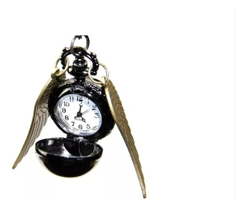 Collar + Reloj Cadena Quidditch Ball Bronce Harry Potter