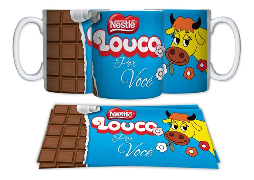 Caneca Ceramica Feliz Pascoa Chocolate Lolo Louco Por Você