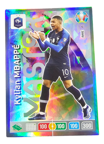 Tarjeta Panini Adrenalyn Kylian Mbappe Francia