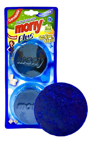 24 Pastilla Azul Con 2 Desinfectante Wc Prodeli Mony
