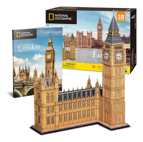 Puzzle 3d Big Ben Tan Geo Cubicfun Ds0992h Milouhobbies