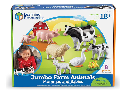 Recursos De Aprendizaje Jumbo Animales De Granja Mamas Y Beb