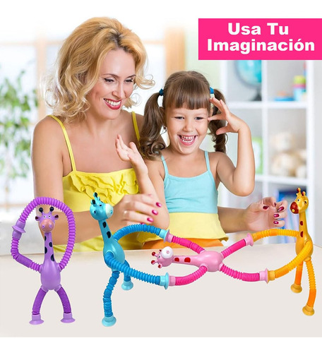 4 Mini Ttubos Sensoriales,pop Tube Sensor Fidget Toy Para