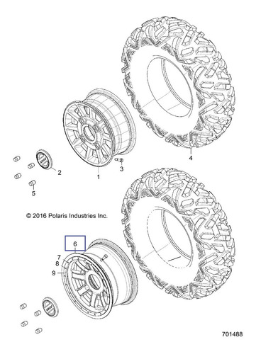 Roda Alumínio Bead Lock Preta 14x7 Dianteiro #pn 1522238-458