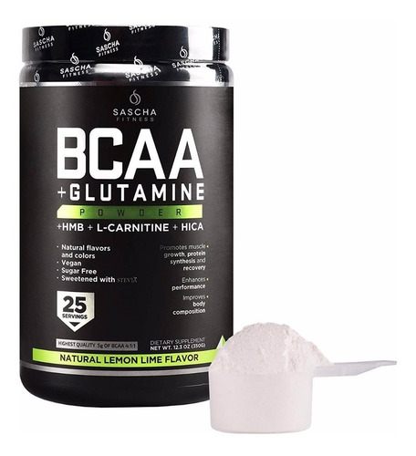 Sascha Fitness Bcaa 4:1:1 + Glutamina + Hmb + L-carnitine + Hica Todos Los Sabores!