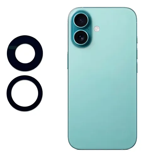 Kit Reparación Lente Cámara Trasera Para IPhone 16/16 Plus - Cristal Original Con Adhesivo Y Herramientas