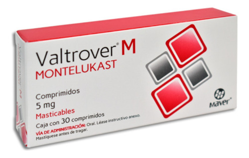 Montelukast 5 Mg Tabletas Masticables Caja 30 Tabletas Maver