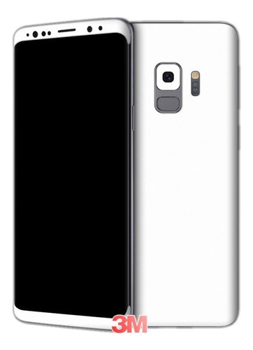 Skin 3m Adesivo Capa Branco Fosco Para Galaxy S9 Plus 