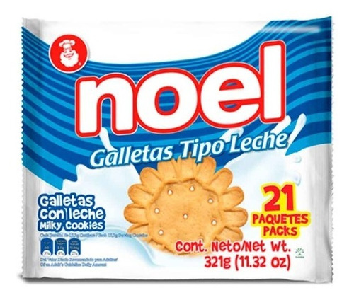 Galletas De Leche Noel X21 Paq