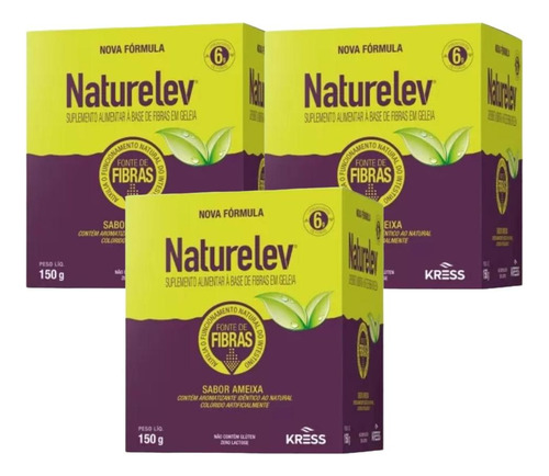 Naturelev Geleia De Ameixa E Tamarindo 3 Caixas De 150g Cada