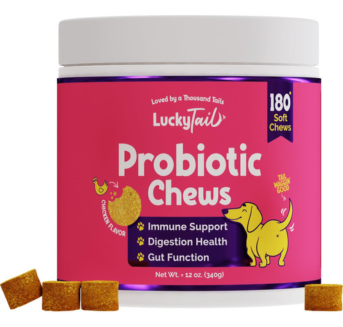 Chews Probióticos De La Suerte Para Perros - Salud Sg8xn
