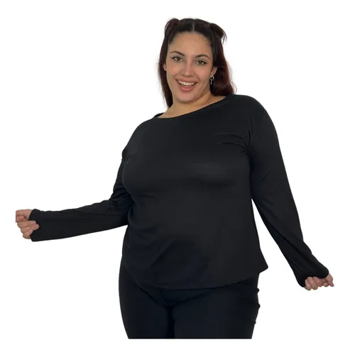 Remeras manga larga mujer mercadolibre hotsell