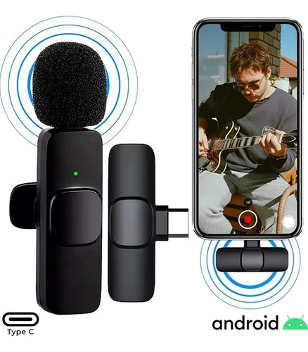 Microfone Para Samsung Galaxy Note Lapela Bluetooth Android Cor Preto