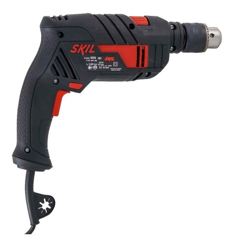 Imagen 2 de 8 de Taladro percutor atornillador eléctrico de 13mm Skil 6555 570W 220V