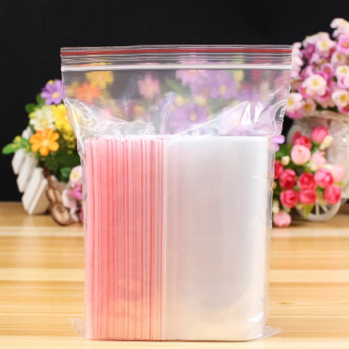 Imagem 3 de 6 de Sacos Saquinho Zip Lock Hermético 14x20 Abre E Fecha 100 Un.