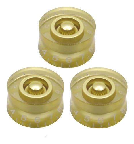 Kit 3 Knob Dourado Explorer Guitarra 