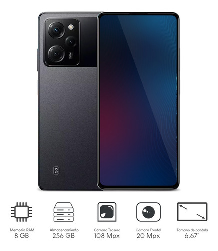 Imagen 2 de 7 de Xiaomi Pocophone Poco X5 Pro 5g Snapdragon 256gb 8gb Ram Negro + Regalo