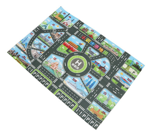 Alfombra De Juego Con Sistema De Carreteras Del Mapa ,