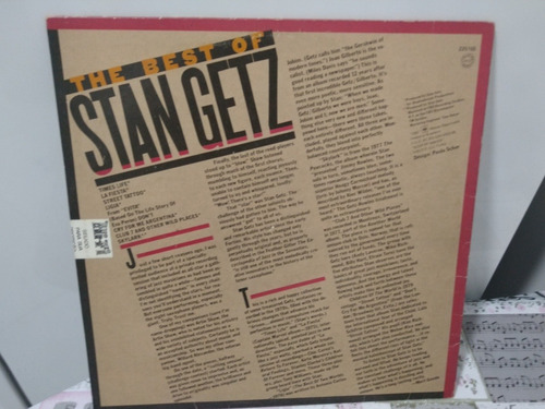 Lp-stan Getz-the Best Of Stan Getz-jazz-raro Original-vinil (Usado)