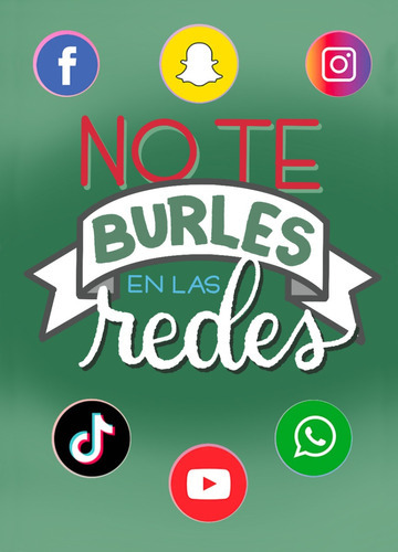 Poster Vinílico Antibullying -redes-