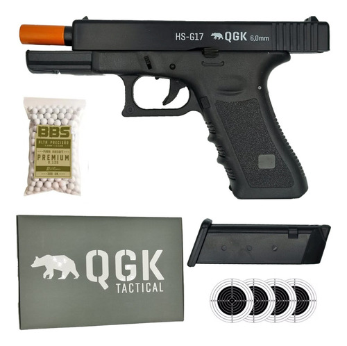 Pistola De Airsoft Glock 17 Qgk Hs G17 Realista G17 6mm Bbs