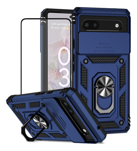 Funda Para Google Pixel Mica De Cristal Templado Uso Rudo