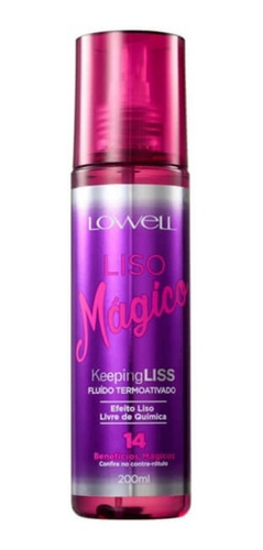 Imagem 1 de 3 de Lowell Fluido Liso Magico 200ml Keeping Liss