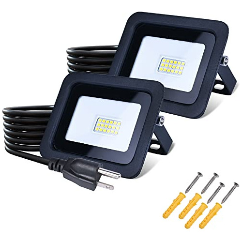 Foco Led De 20w, Paquete De 2, Luz Blanca, Foco De Trab...