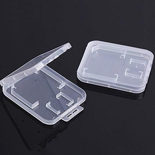 10 Fundas De Plástico Transparente Para Tarjetas De Memoria