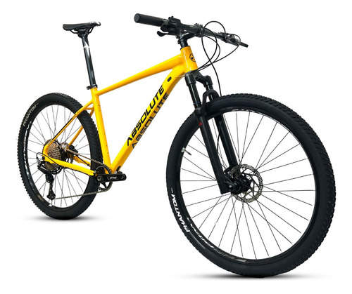 Bicicleta Absolute Wild Boost 2 Elite Câmbio E Freio Shimano Cor Amarelo Tamanho Do Quadro 19
