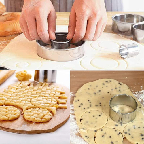 Juego De Cortadores De Galletas, Redondo De 12 Piezas