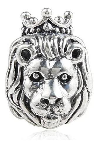 Charm Dije Pulsera De Plata 925 Rey Leon