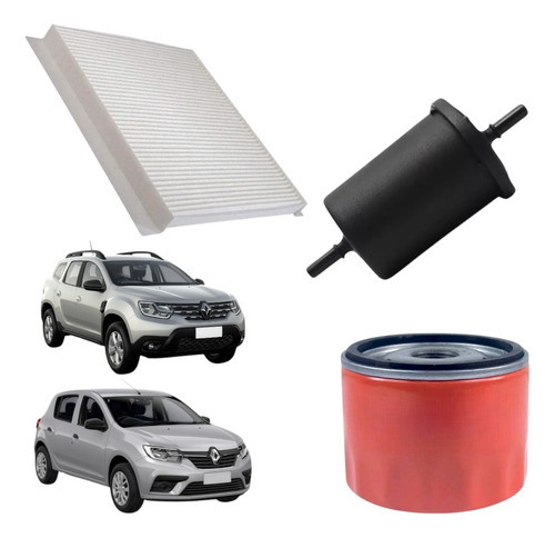 Filtros Cabine,óleo,combustível Logan 1.6 8v 16v 047 A 16