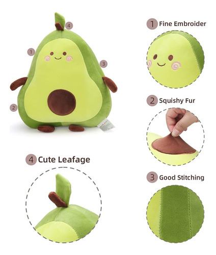 Diseño Original Peluche Sullivan Monsters Y Aguacate Hass