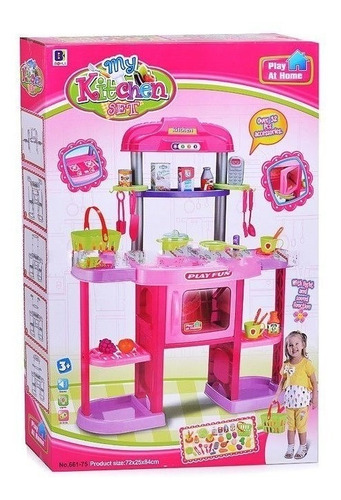 Cocinita Infantil Moderna Chica Cocina Juguete Electrónica