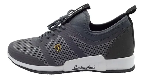 Tenis Lamborghini Hombre Acci n 7602 Gris Negro Marino Origi