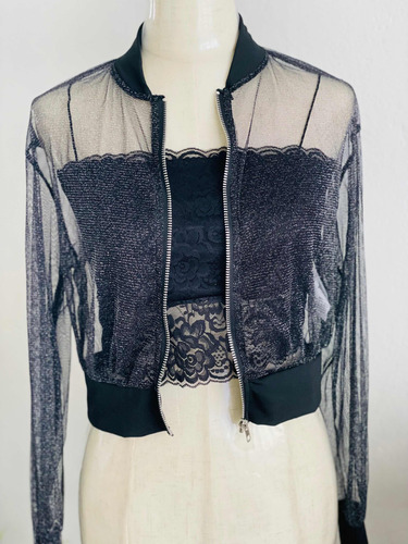 Campera Translúcida Y Top