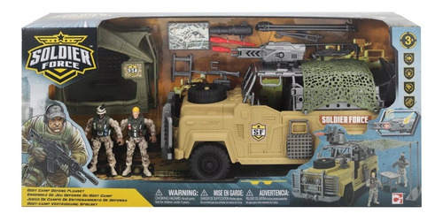 Set Soldado Campo De Entrenamiento Jeep Soldier Force