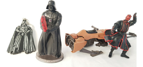 Darth Vader , Darth Maul Set De 4 Usado Star Wars Nave (Usado)