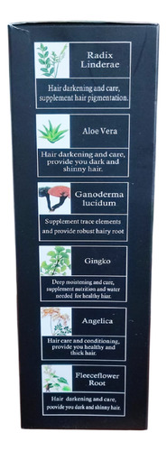 Shampoo Tinte De Colágeno Aloe Vera Color Negro