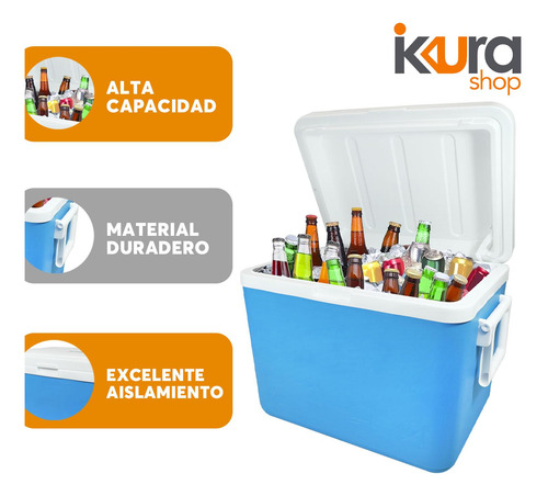 Kit Hielera 27 Lts + Termo 2 Galones