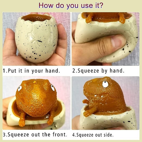 Juguete De Huevos De Dinosaurio D, Squeezing Dinosaur Cup, S
