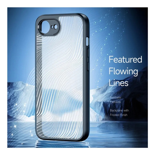 Funda Resistente A Los Arañazos Para iPhone 14 15 16e, Negra